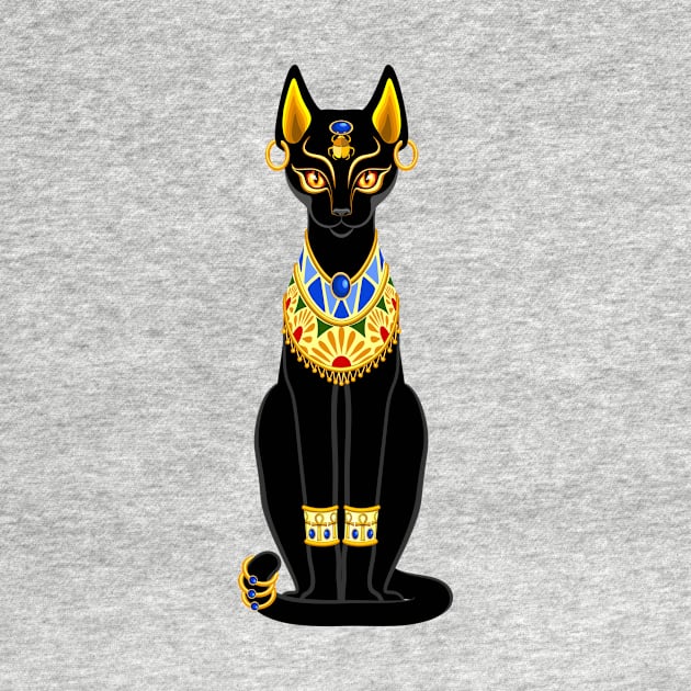 Cat Ancient Egypt Deity Sacred Animal 2 by BluedarkArt